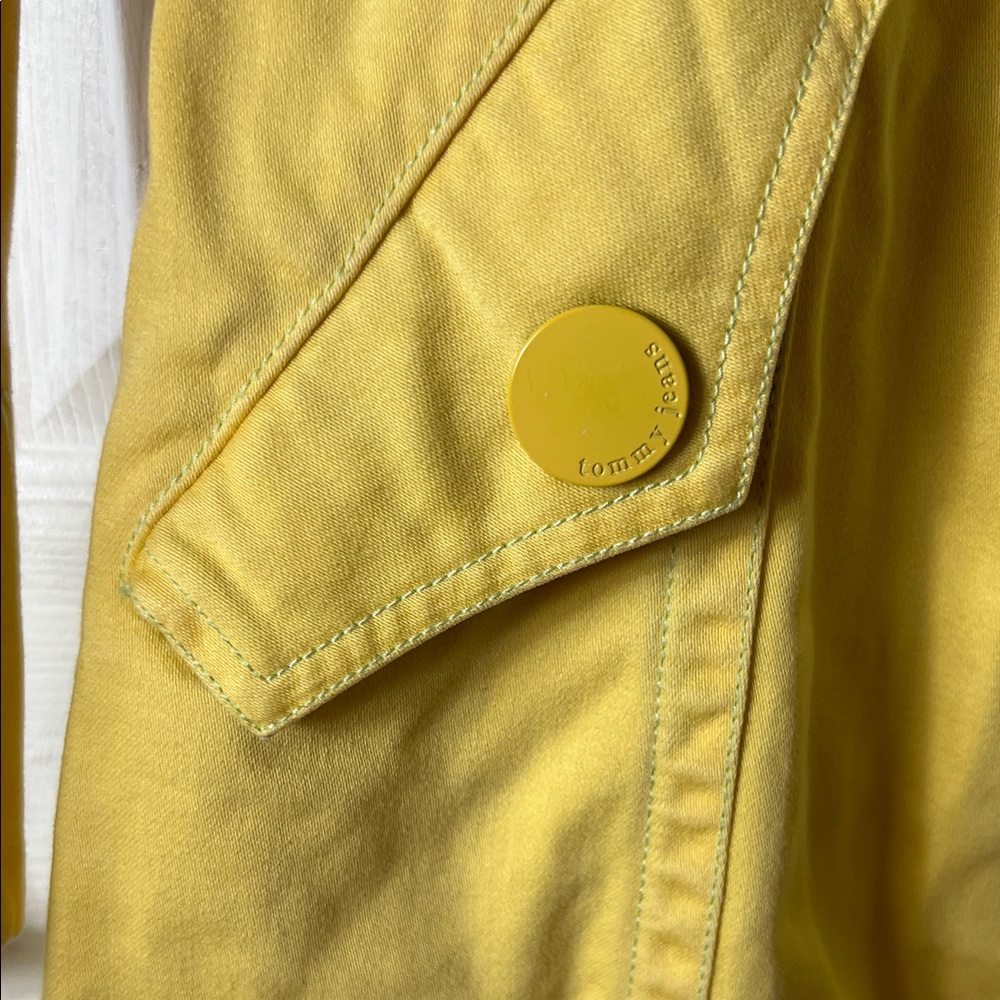Tommy Hilfiger Sunny Yellow Trench Coat - Picture 3 of 7